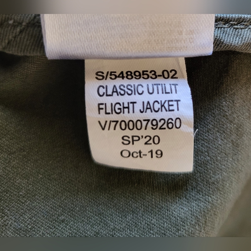 Banana Republic army green flight utility jacket size Large - Picture 6 of 6